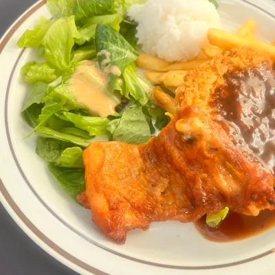 데리소스 치킨스테이크 + 음료